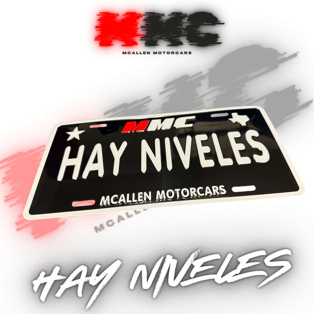 HAY NIVELES LICENCE PLATE